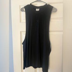 Like new Mens Gymshark Black Tank Drop Arm Tank